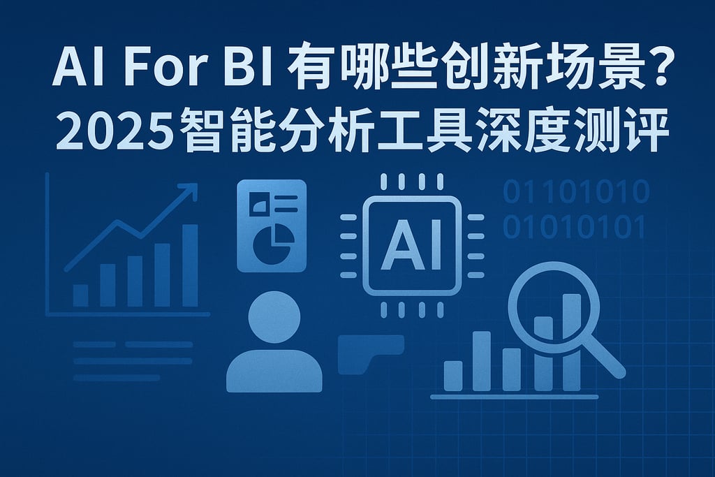 AI For BI有哪些创新场景？2025智能分析工具深度测评
